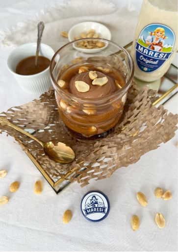 Karamell-Trifle im Glas mit MARESI Kaffeemilch Original