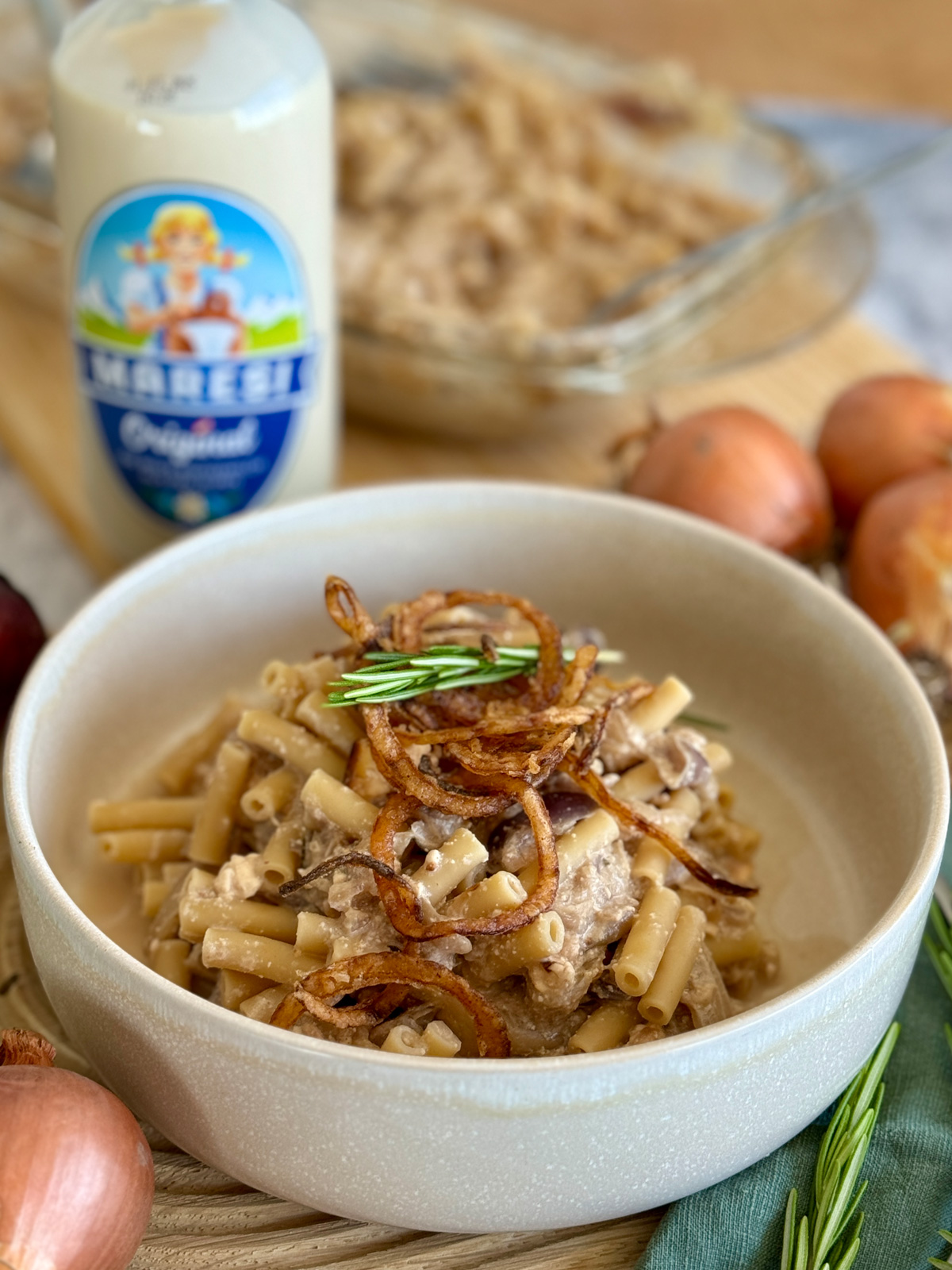 Cremige Zwiebelpasta